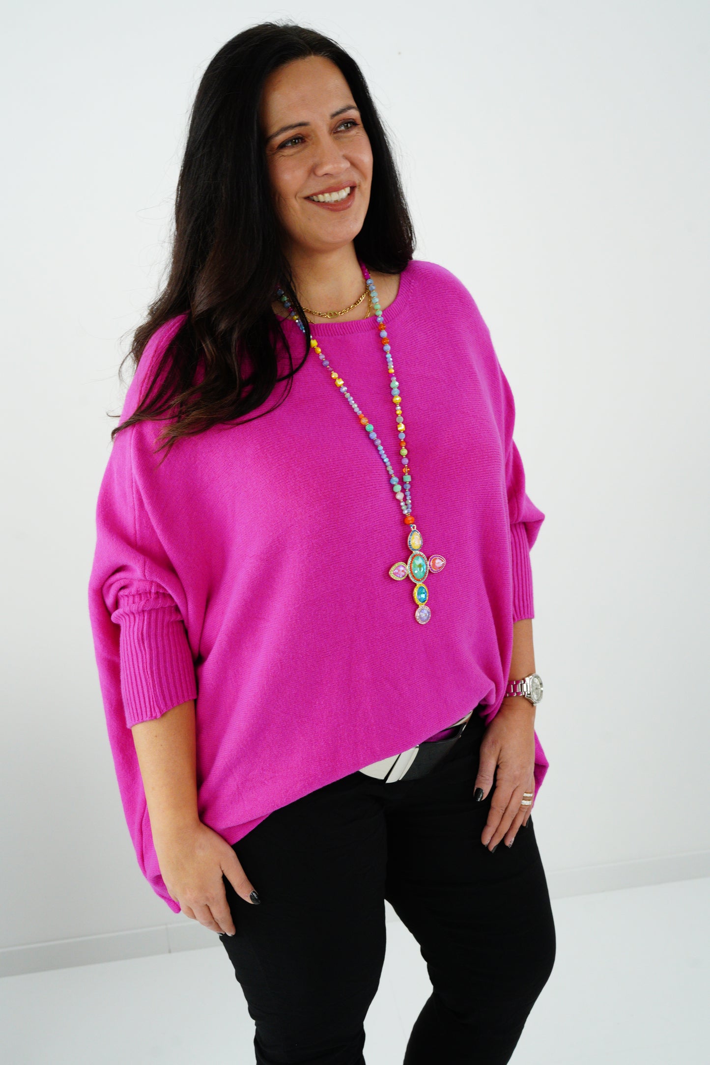 Pullover in Pink (42-48-Oversize)