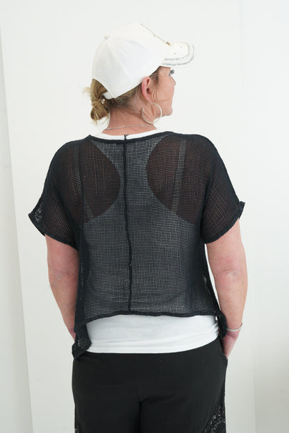 2 Teiliges T-Shirt in Schwarz (38-42)