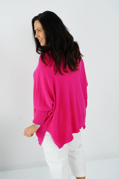 Pullover in Magenta (36-48) Onesize