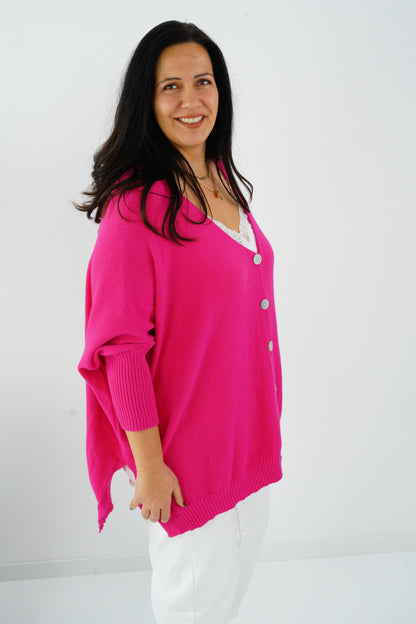 Pullover in Magenta (36-48) Onesize