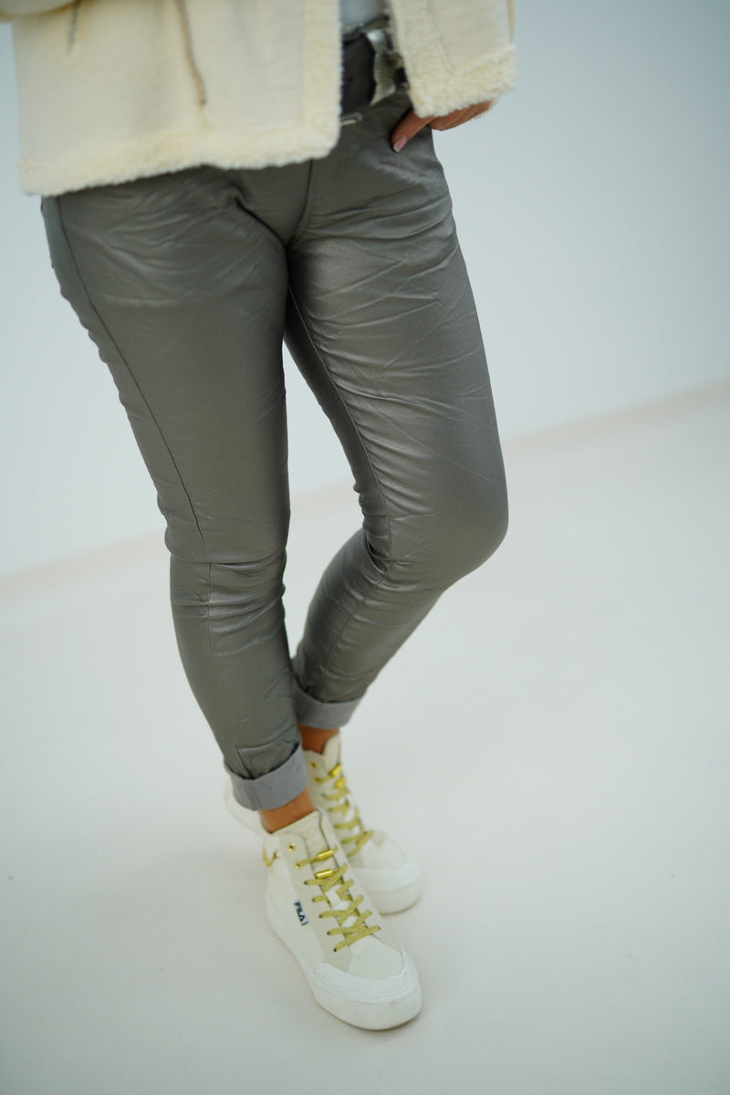 Kunstleder Joggpant "Madeleine" (38-42)