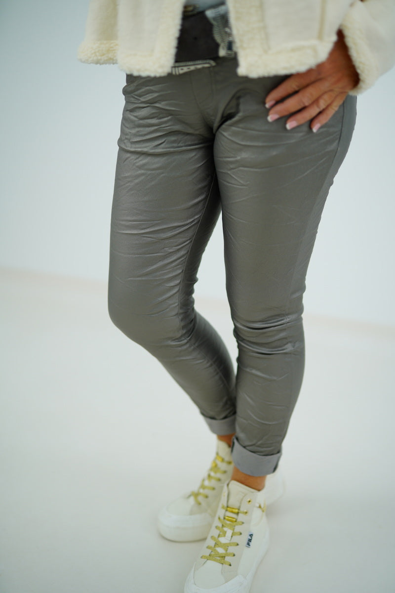 Kunstleder Joggpant "Madeleine" (38-42)