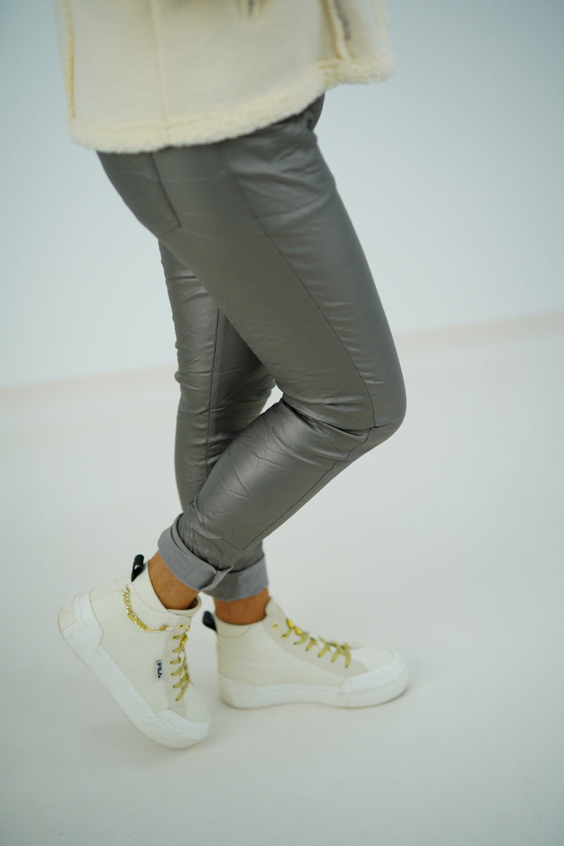 Kunstleder Joggpant "Madeleine" (38-42)