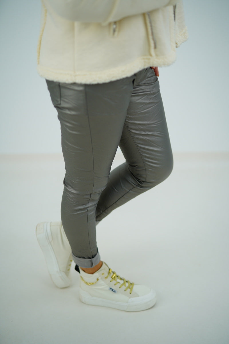 Kunstleder Joggpant "Madeleine" (38-42)