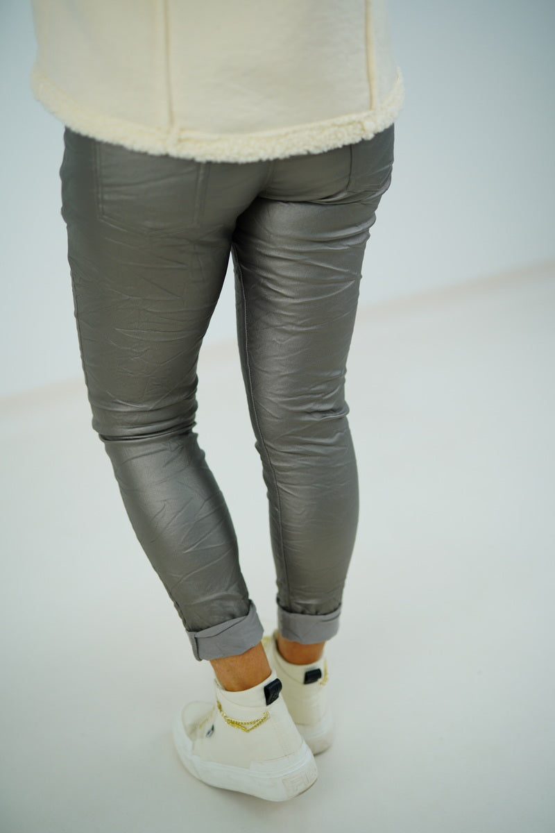 Kunstleder Joggpant "Madeleine" (38-42)