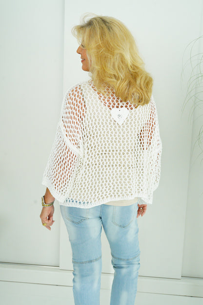 Pullover in Weiß (40-44)