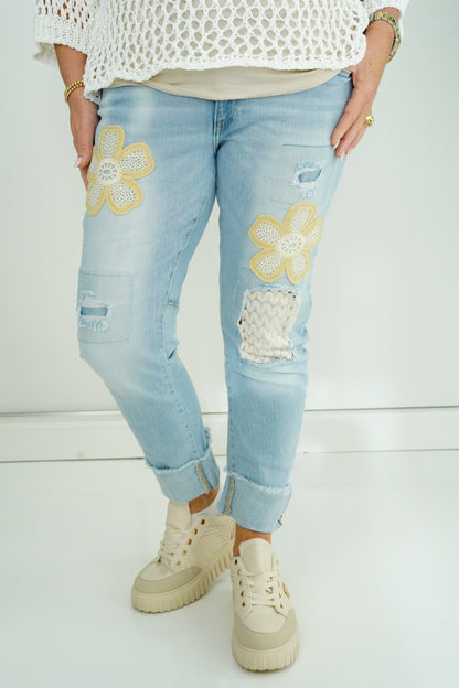 Jeans in Light Blue Beige (S-XL)