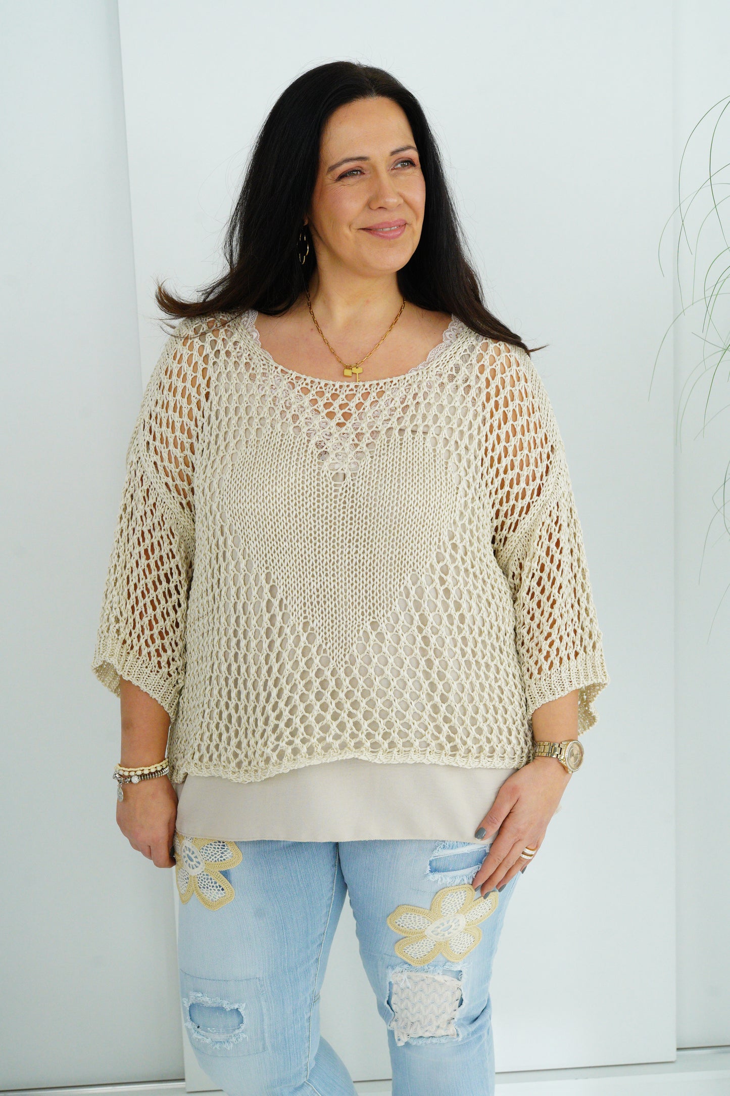 Pullover in Beige  (40-44)