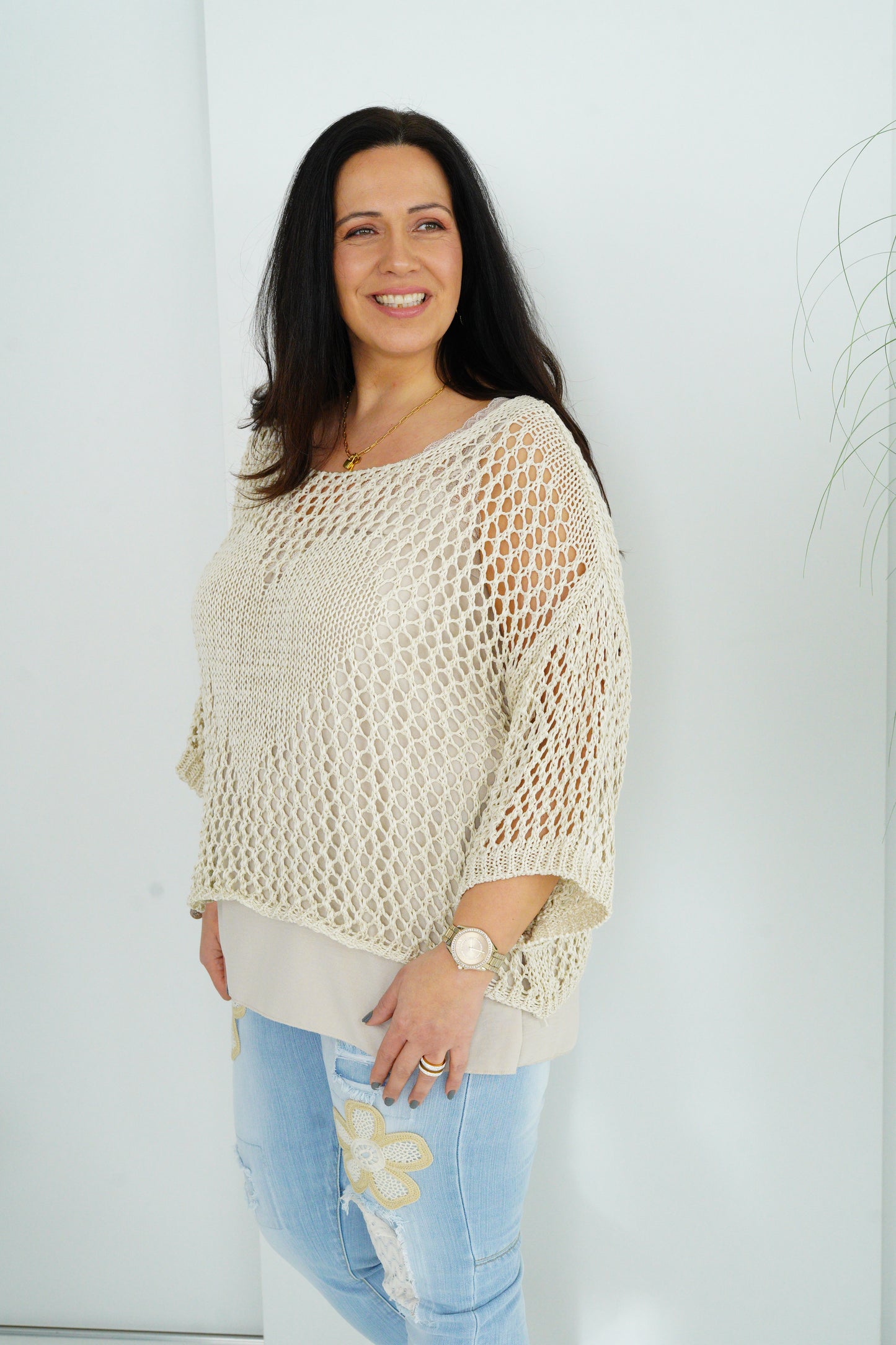 Pullover in Beige  (40-44)