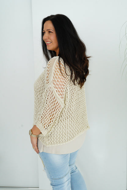Pullover in Beige  (40-44)