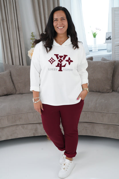Sweatshirt in Off-White2 (42-44+)