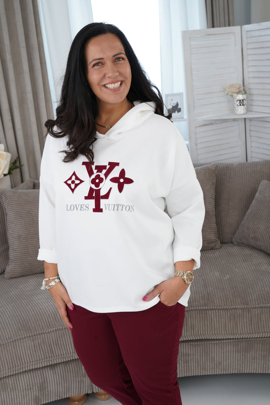 Sweatshirt in Off-White2 (42-44+)