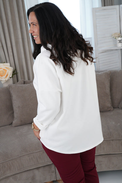 Sweatshirt in Off-White2 (42-44+)