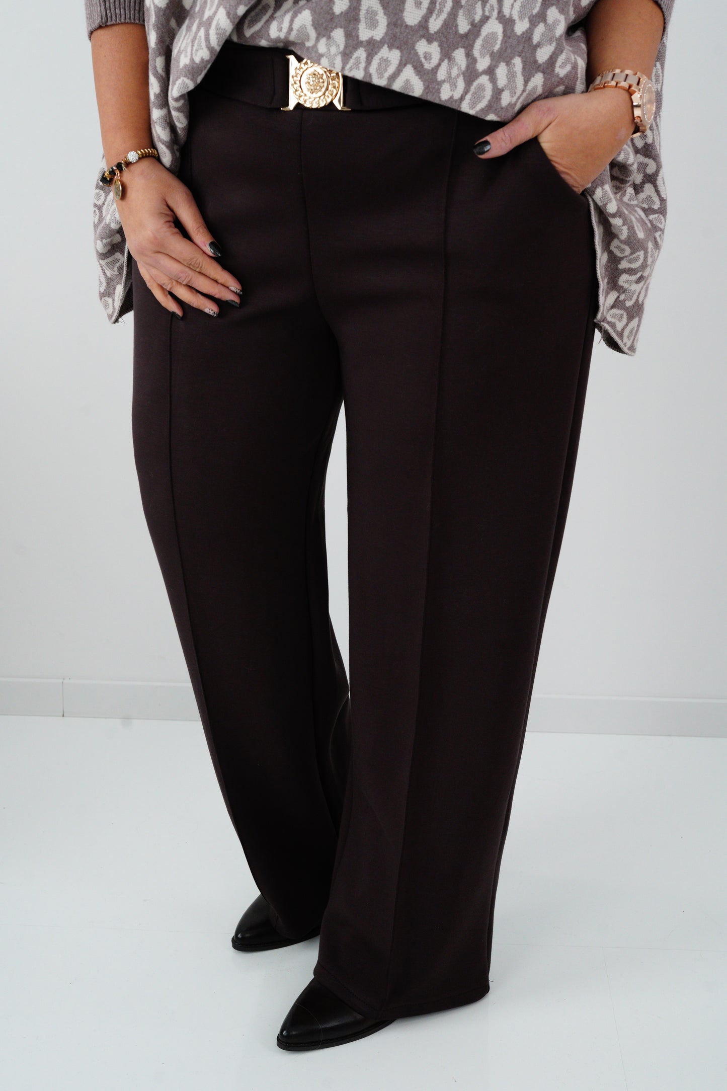 Marlenehose  in Dark-Chocolate (42-46)