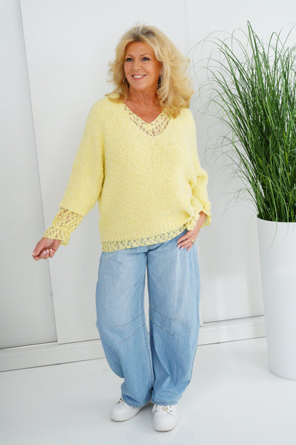 Pullover in Gelb (40-44)