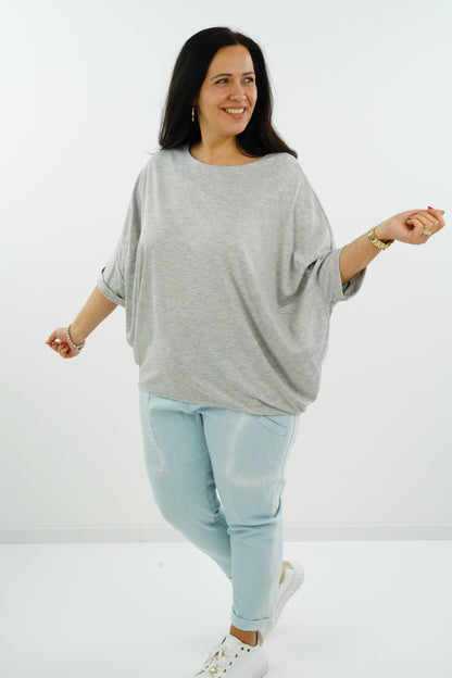 Shirt "Grey" (44-48) hellgrau