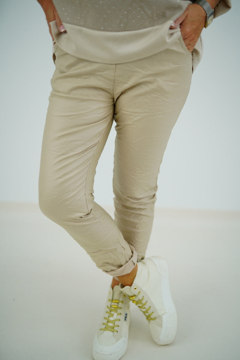 Kunstleder Joggpant "Ambre" (38-42)