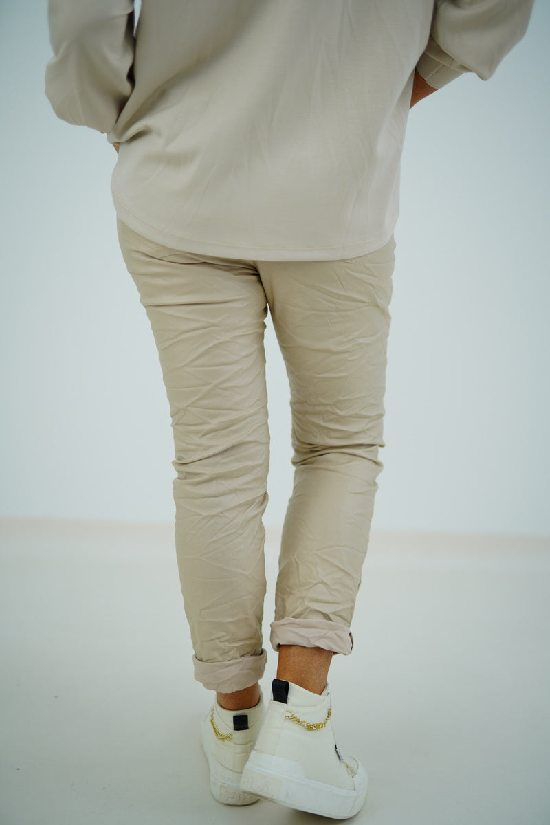 Kunstleder Joggpant "Ambre" (38-42)