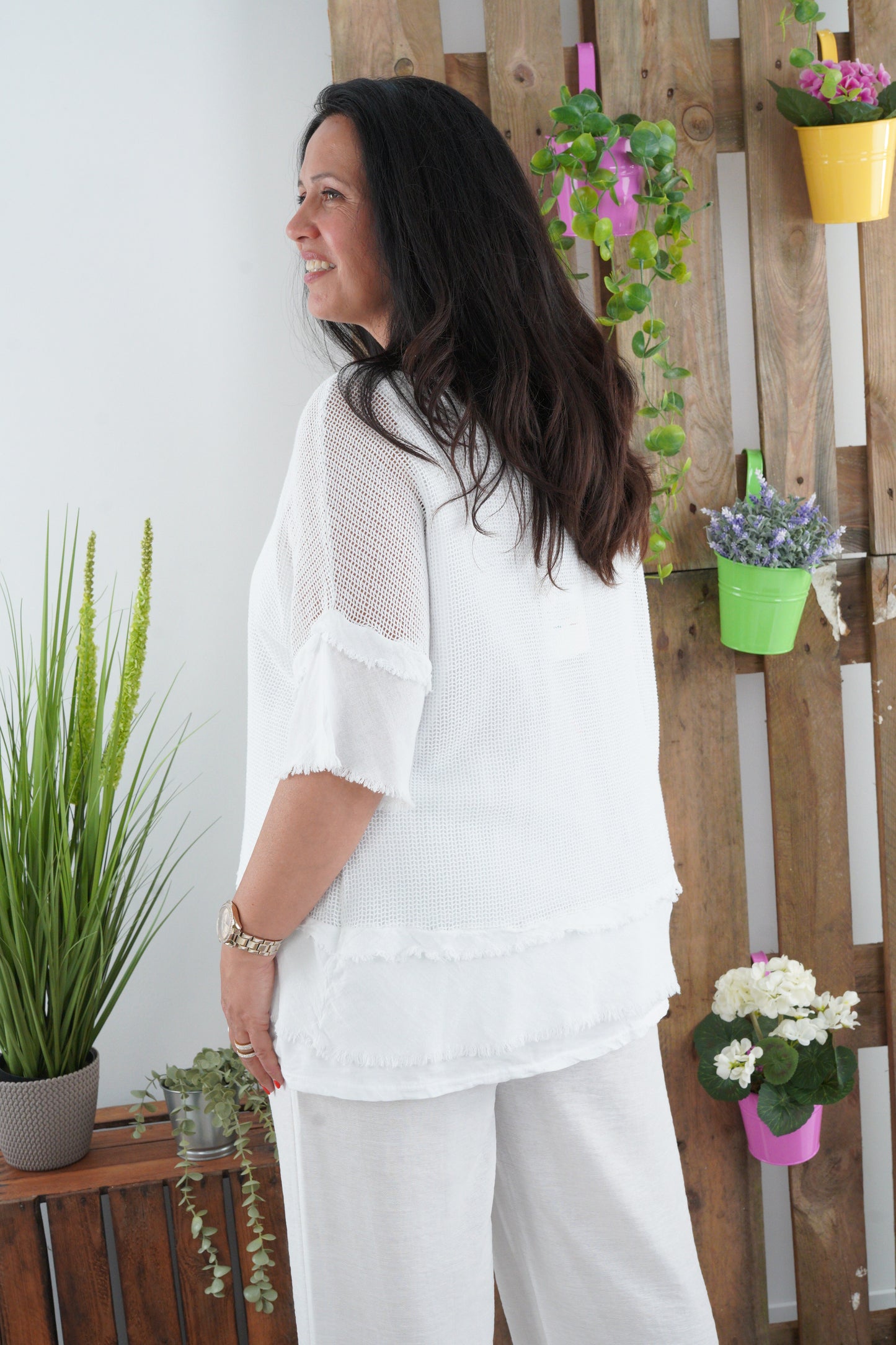 Shirt in Weiß (42-46)