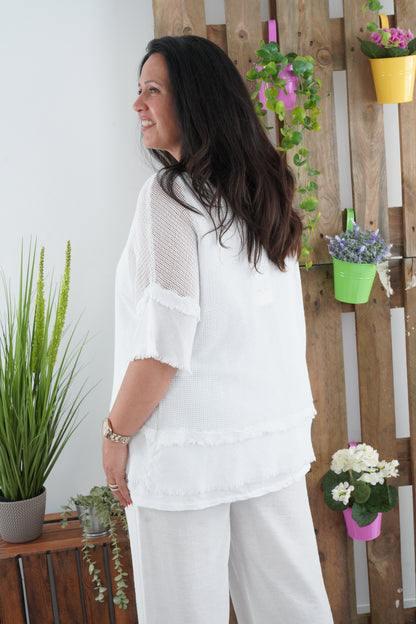 Shirt in Weiß (42-46)