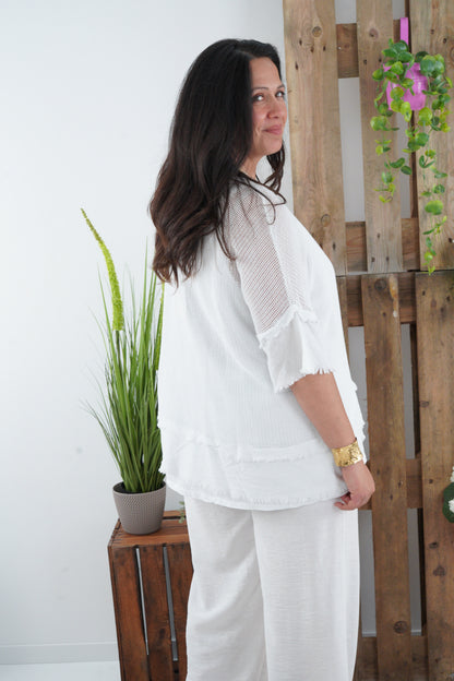 Shirt in Weiß (42-46)