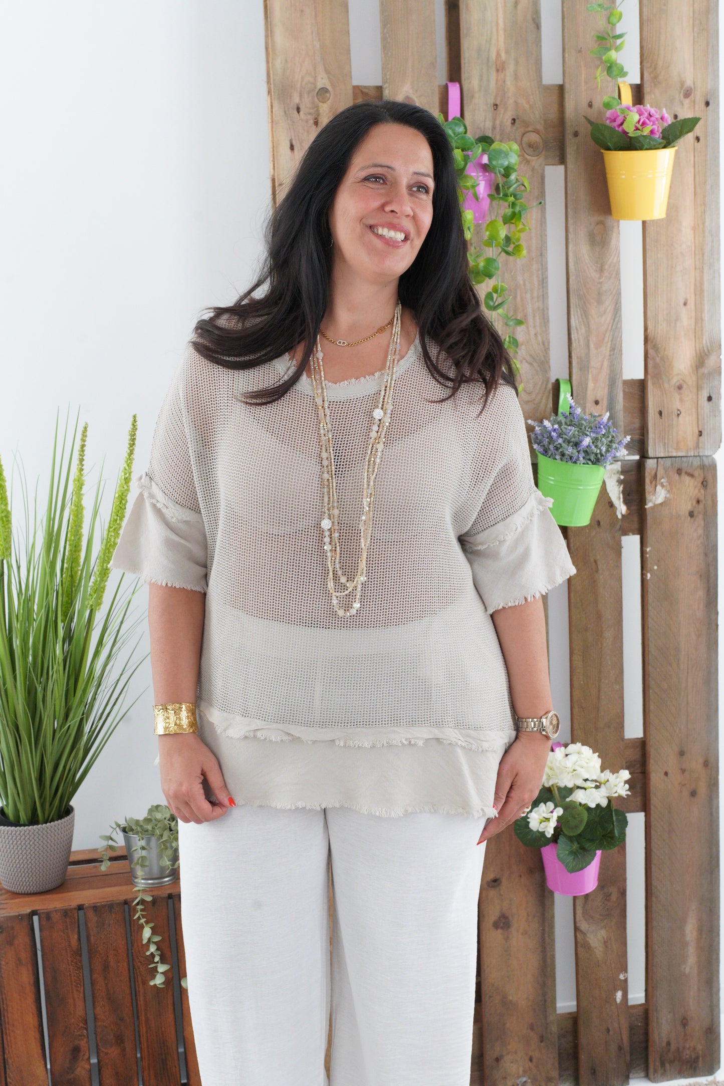 Shirt in Beige (42-46)