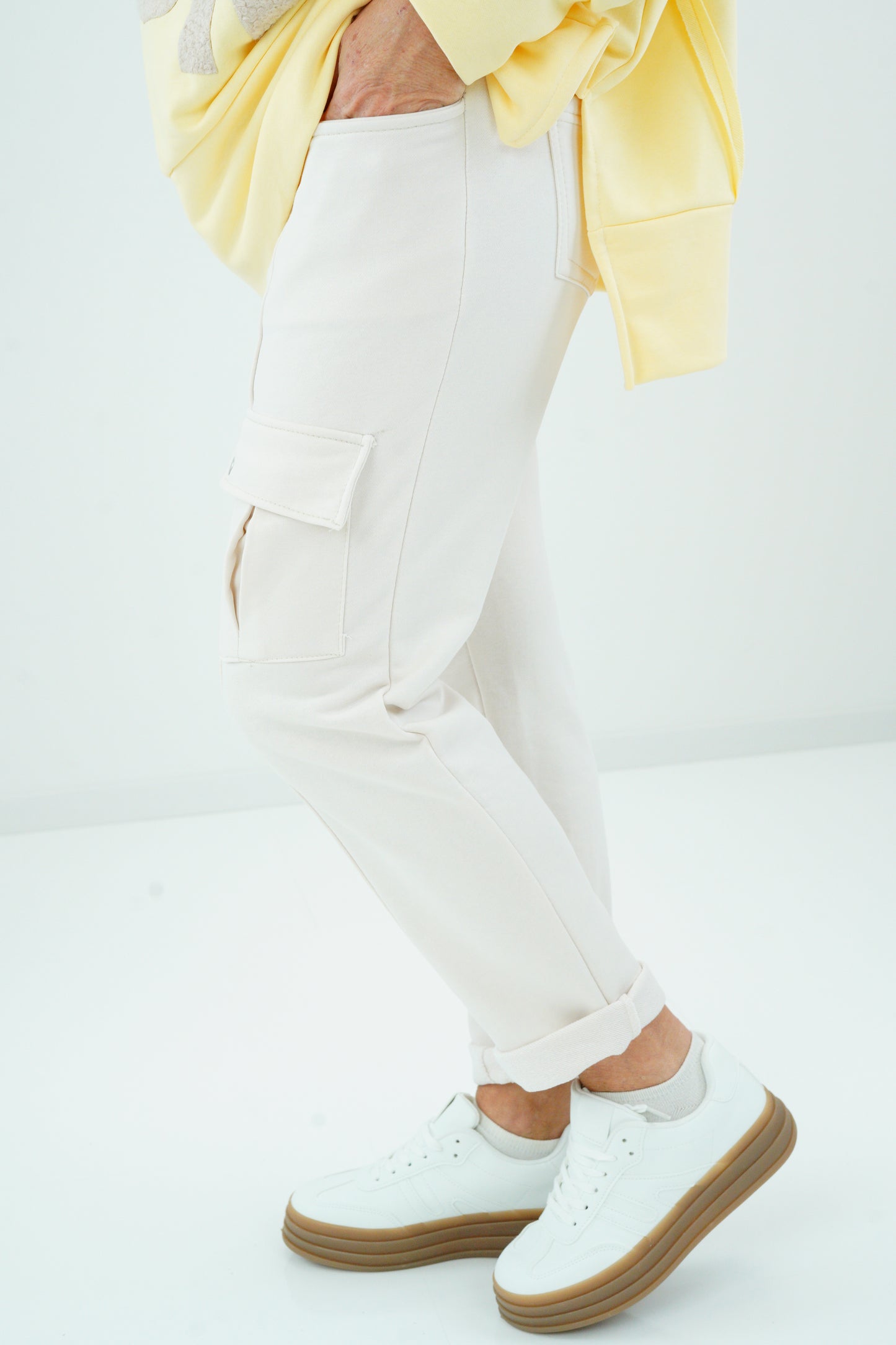 Joggpant in Hellbeige (38-42)