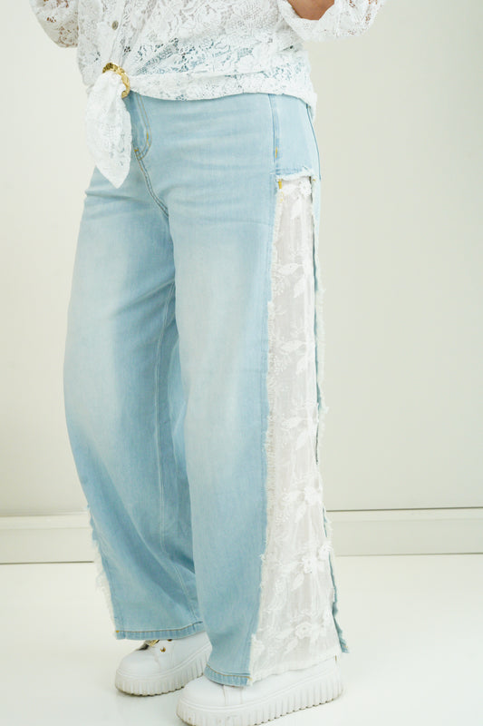 Jeans in Light-Blue-Weiß (S-XL)