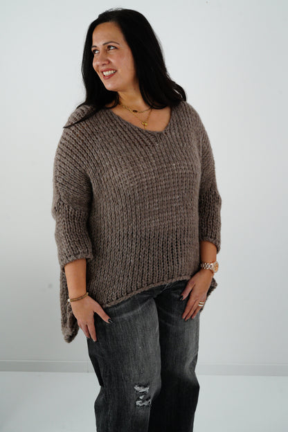 Pullover in Taupe (40-46)