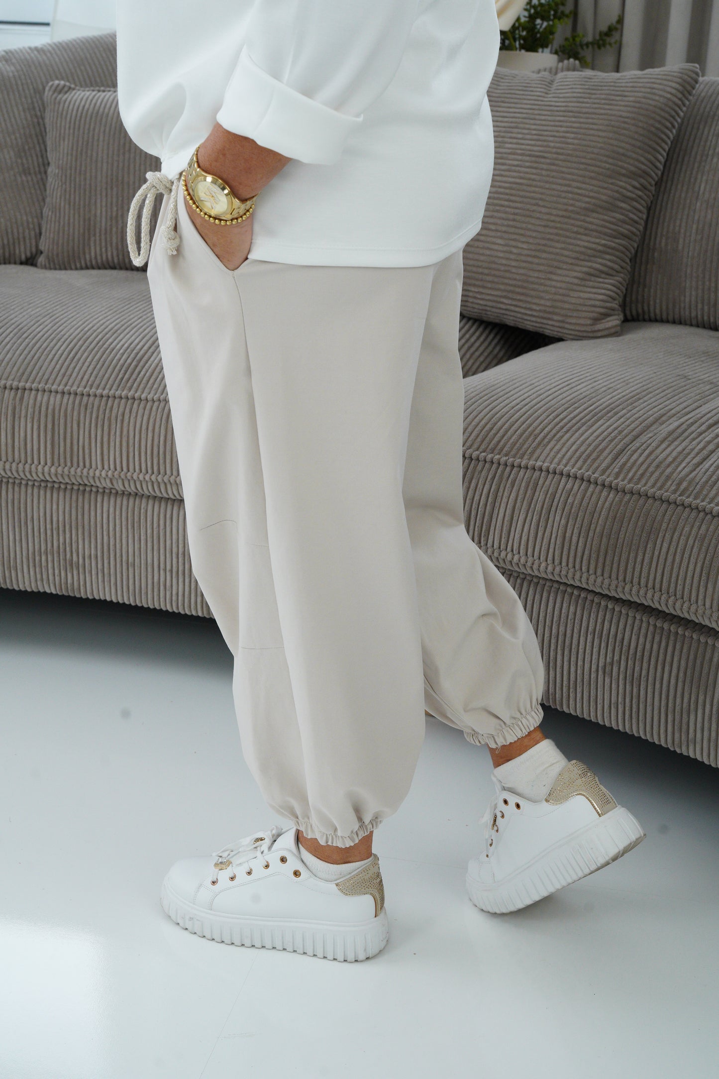 Joggpant in Beige (38-42+)