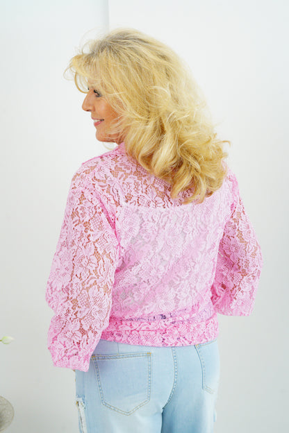 Bluse in Candy-Rosa (38-42)