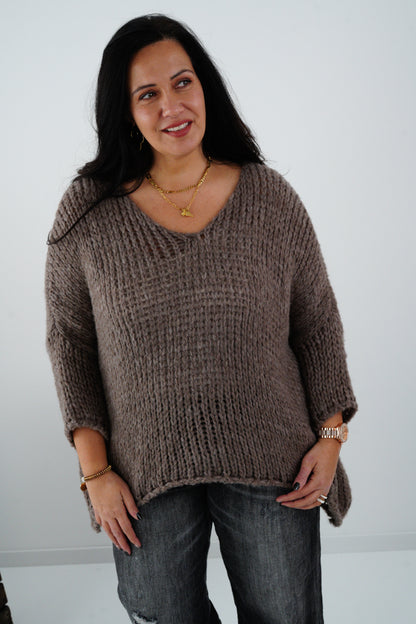 Pullover in Taupe (40-46)