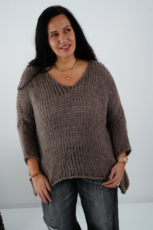 Pullover in Taupe (40-46)