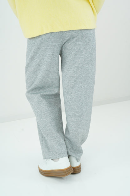 Hose in Hellgrau meliert (38-42)