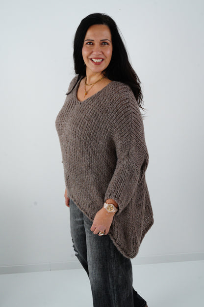 Pullover in Taupe (40-46)