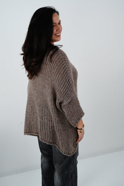 Pullover in Taupe (40-46)