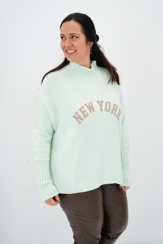 Pullover in Lindgrün (38-44)