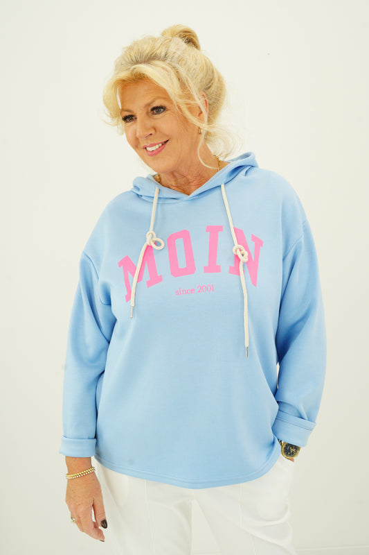 Sweatshirt in Himmelblau (38-42)