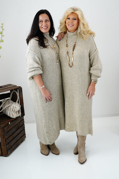 Strickkleid in Beige (40-44)
