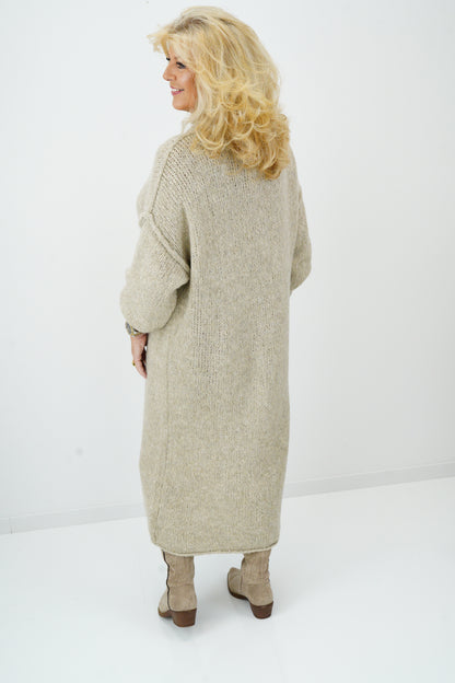 Strickkleid in Beige (40-44)