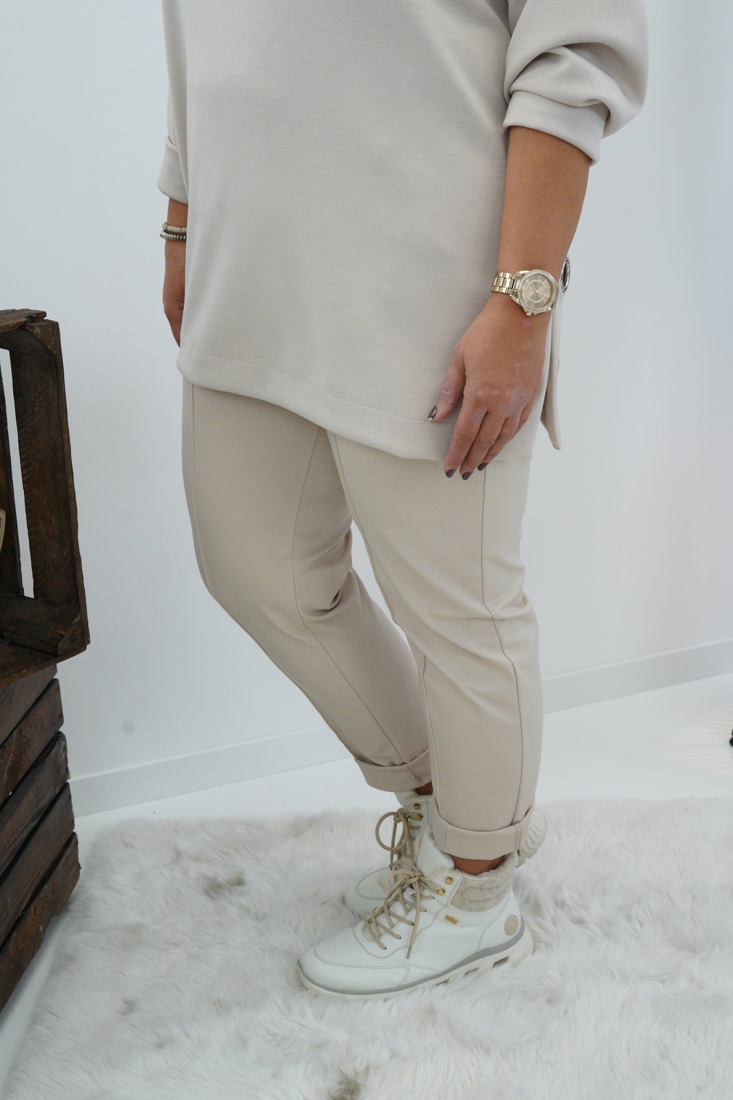Joggpant in Beige (38-44)