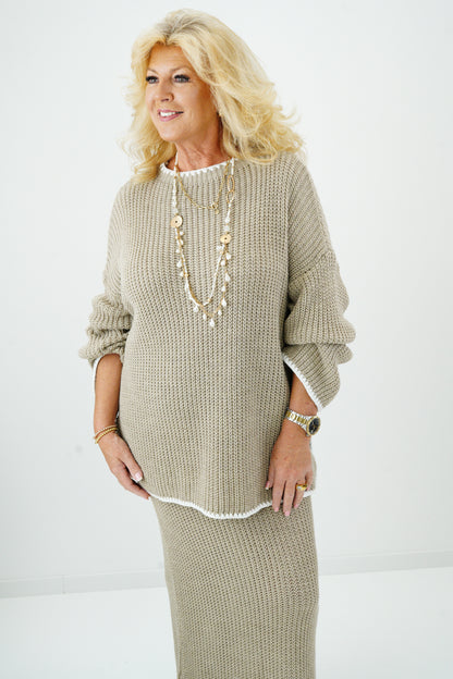 2 Teiliges Set Rock mit Pullover (38-42)