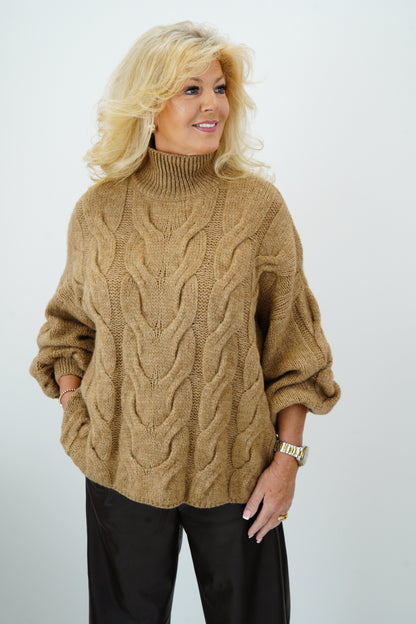 Pullover in Camel (40-46)