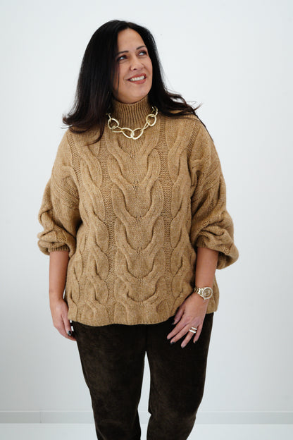 Pullover in Camel (40-46)