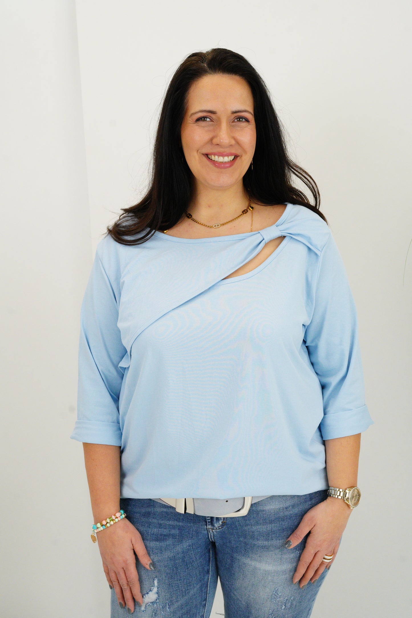 Shirt in Hellblau (42-44+)