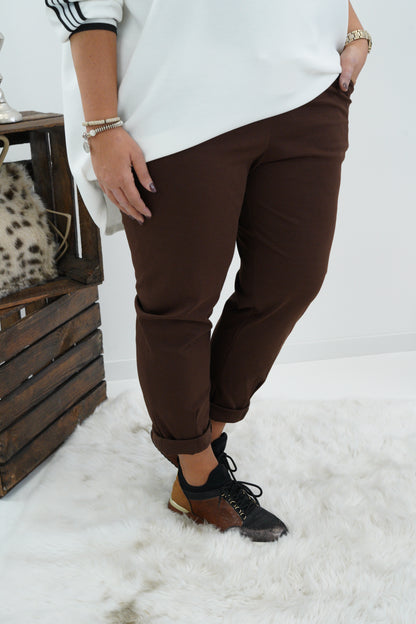 Joggpant in Schoko (42-46)