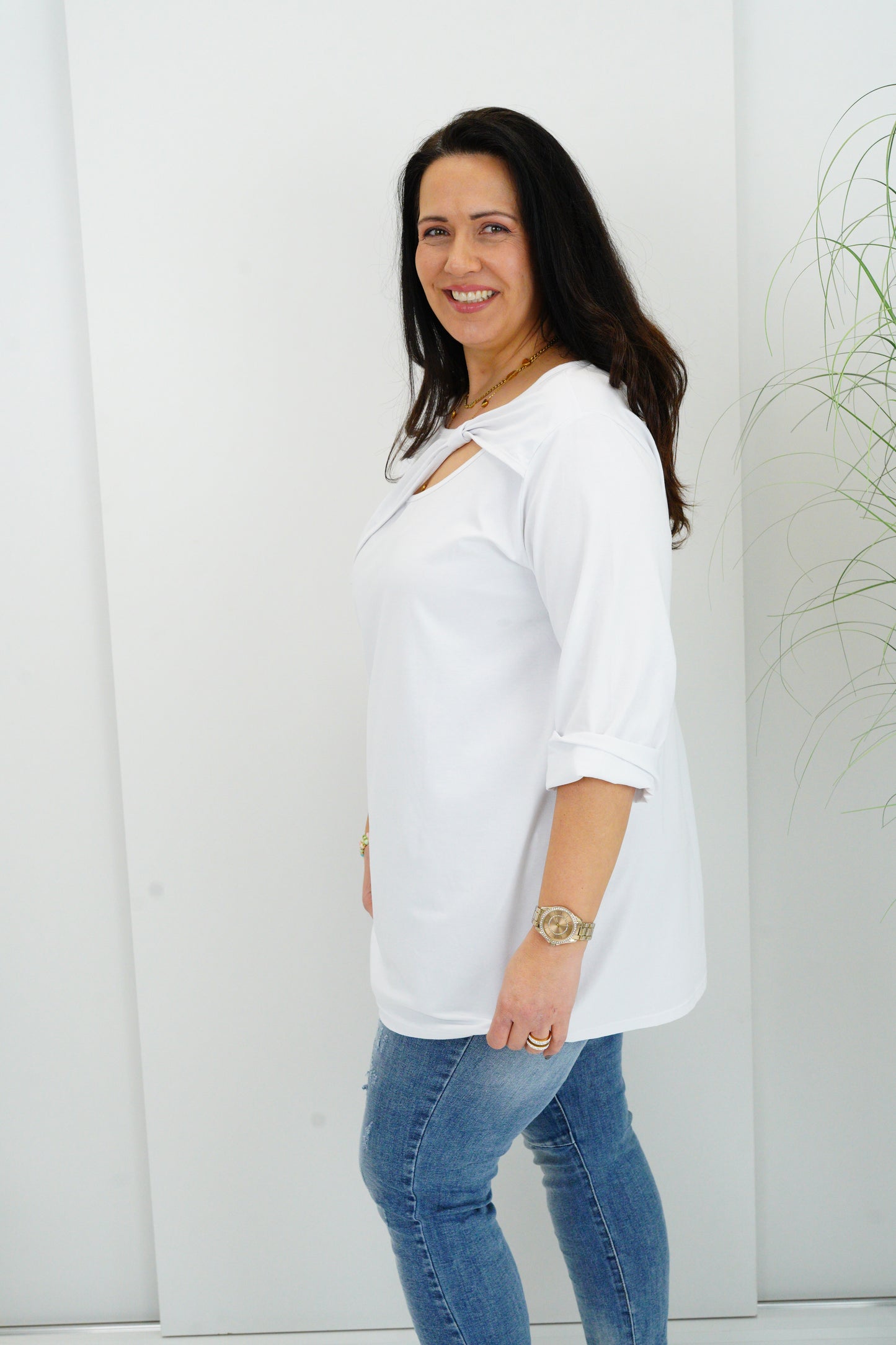 Shirt in Weiß (42-44+)