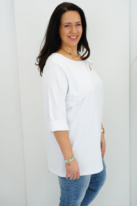 Shirt in Weiß (42-44+)