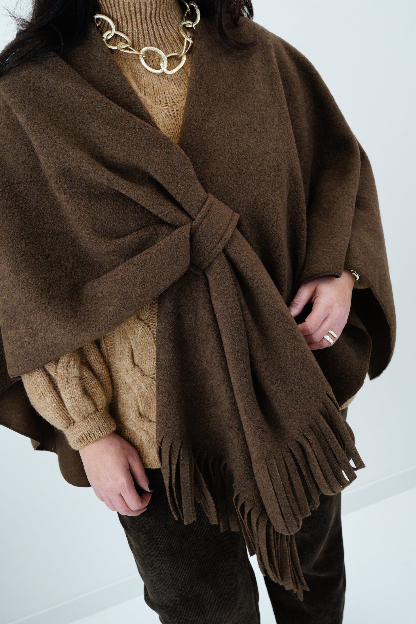 Poncho in Chocolate ( One-Size)