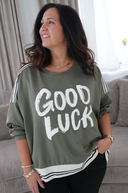 Sweatshirt in Khaki (Oversize)